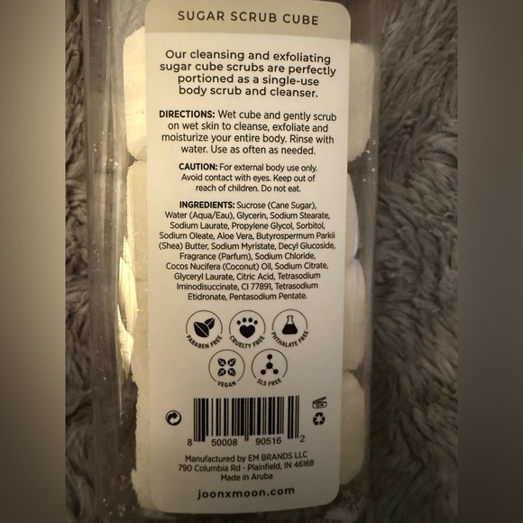 JOON X MOON Coconut~Shea & Aloe Exfoliating Body Scrub New 10oz. - Picture 7 of 9